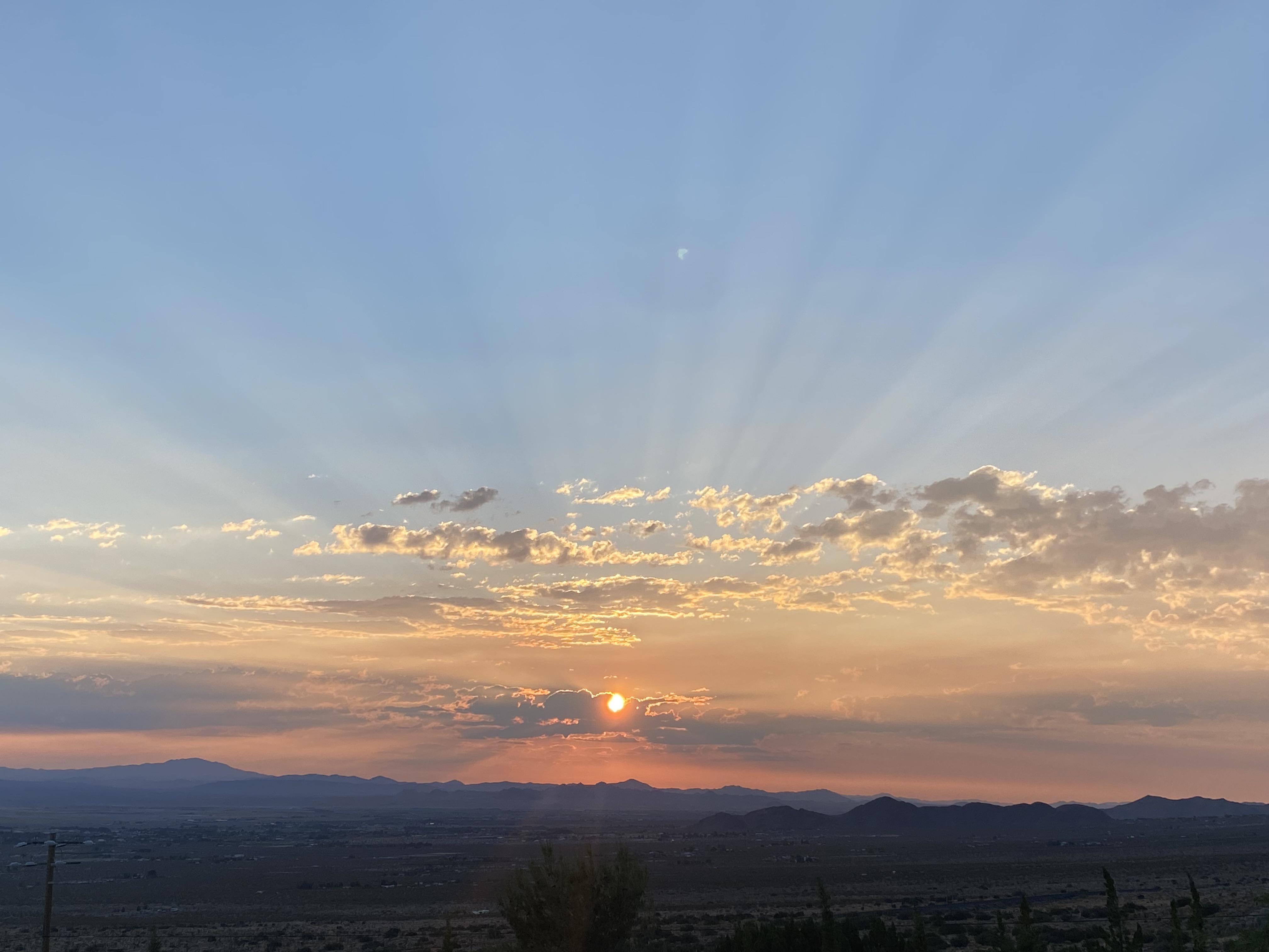 Open sky at sunset
