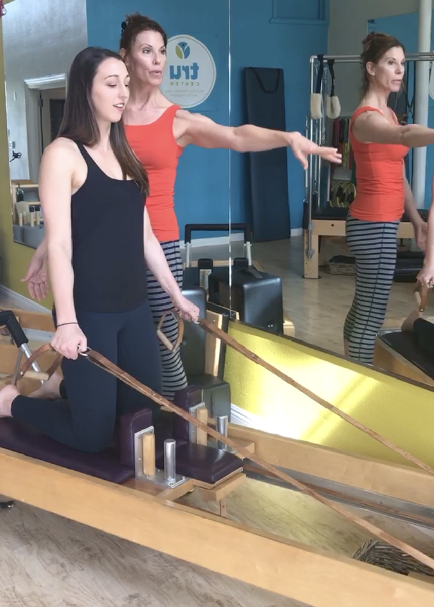 Alicia Gilbert teaching Pilates and body mechanics